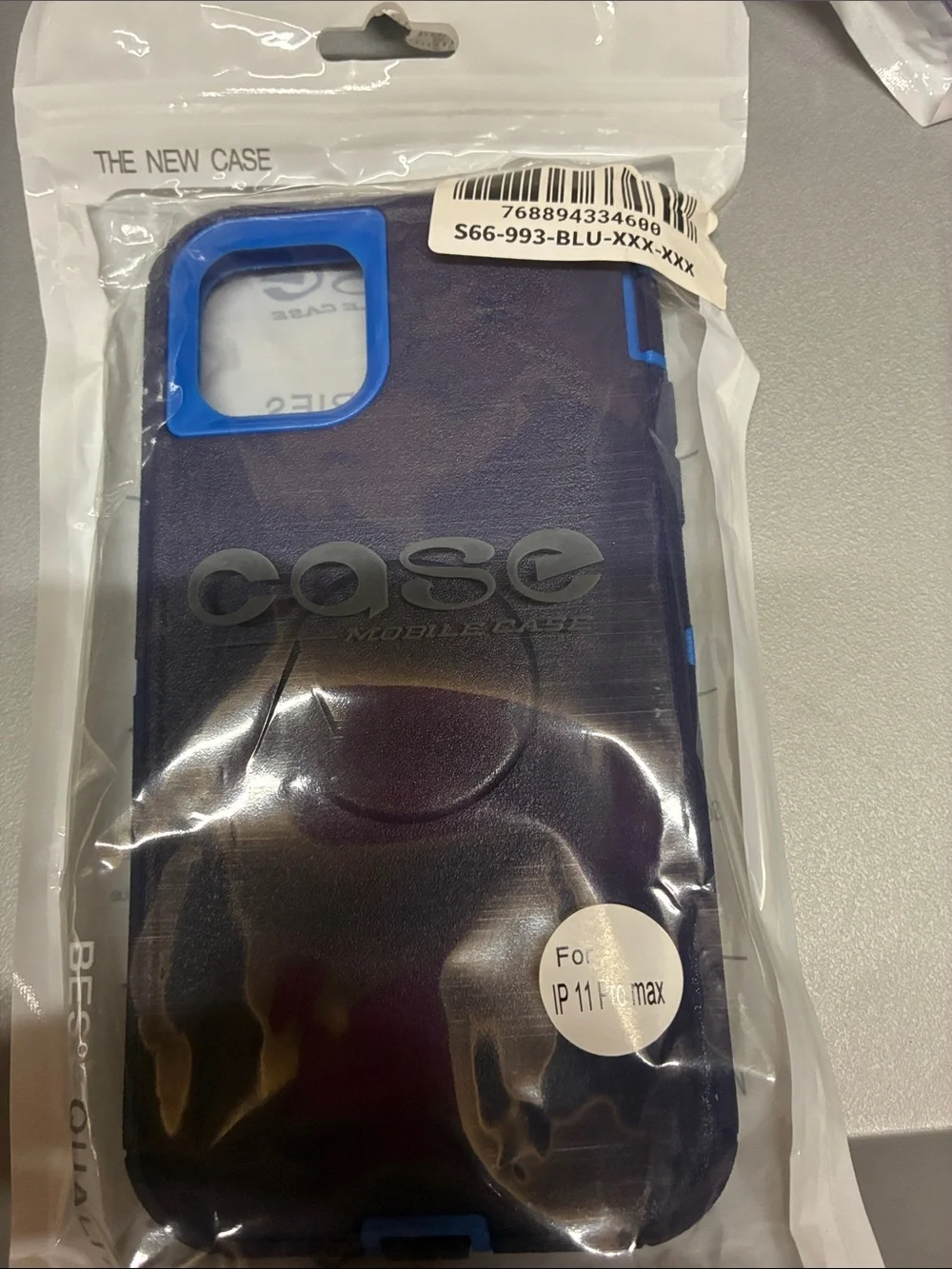 Navy and Bright Blue Rugged iPhone 11 Pro Max Case